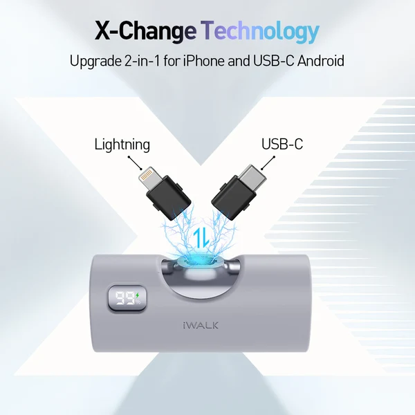 iWALK LinkPod X 2-IN-1 Changable Docking Battery with USB C