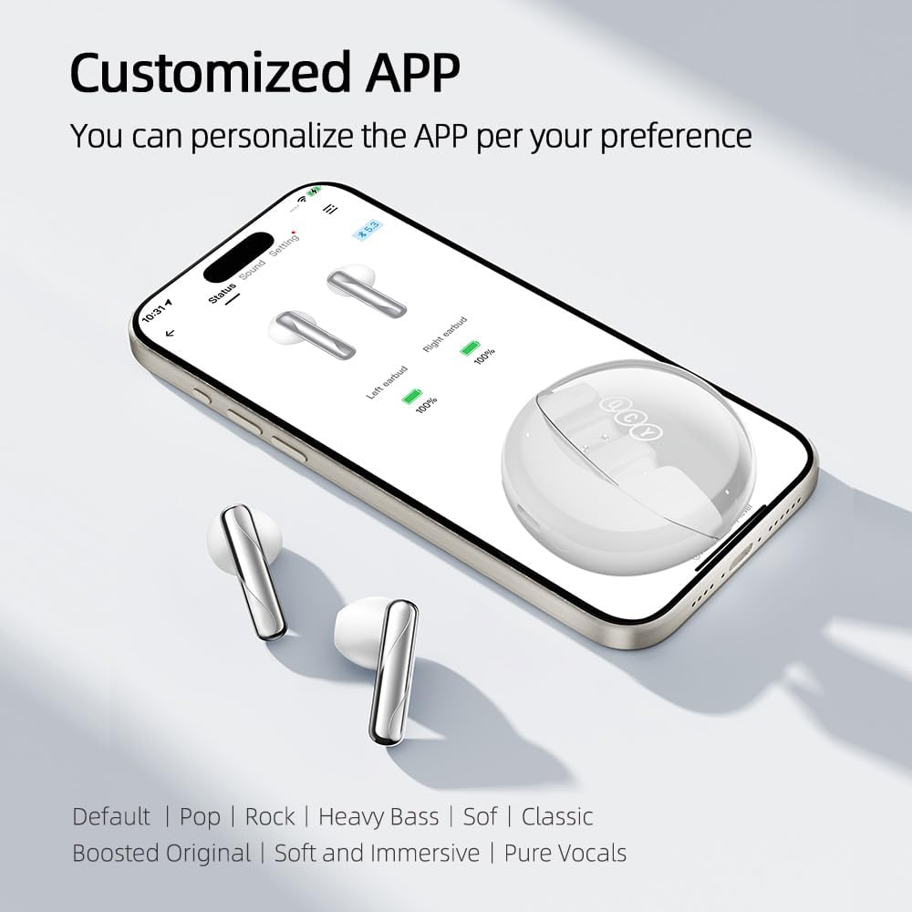 QCY Ailypods Clear White M: BH24QT32A
