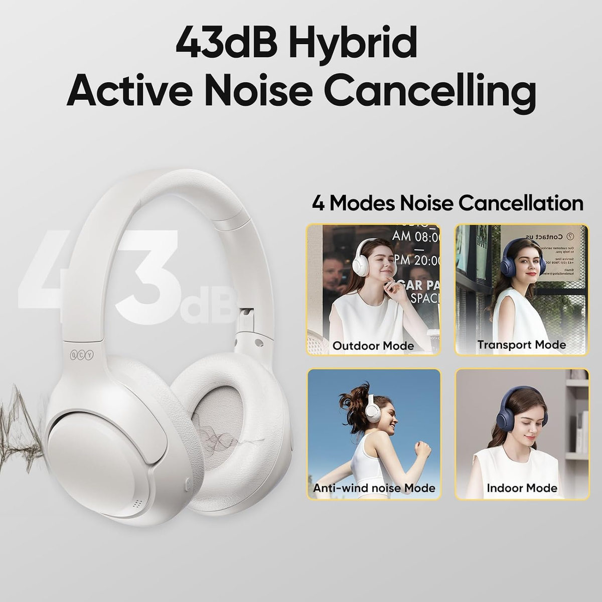 QCY Wireless Headphones H3 lite.ANC