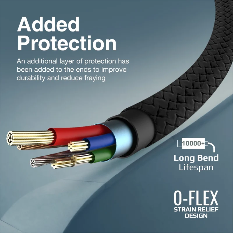 PROMATE XCord-Ai.Black USB-A to Lightning Connector Cable, 1Meter Length