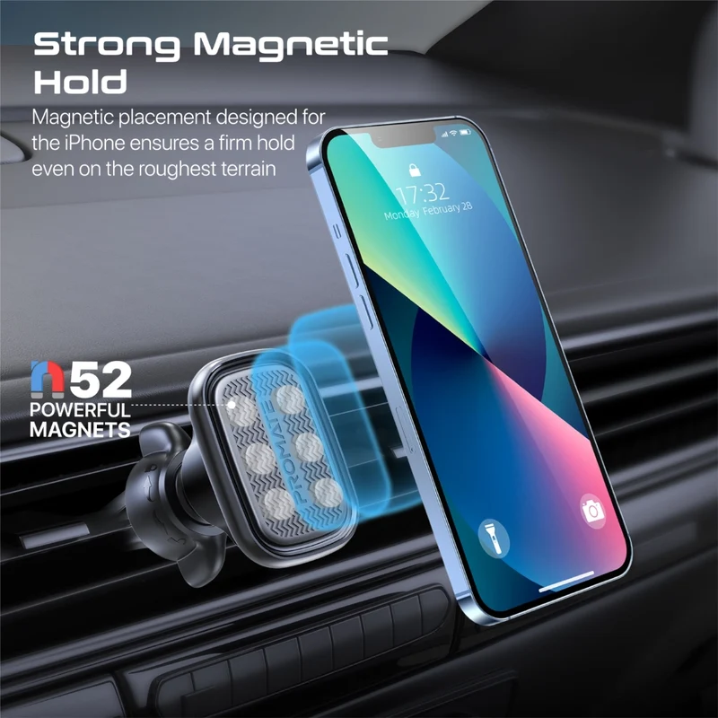 VentMag-L Secure Magnetic AC Vent Mount with 4 Magnets