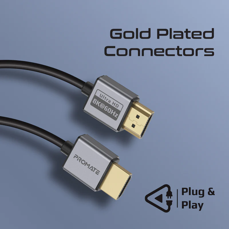 PROMATE PrimeLink8K-150 Ultra High-Speed 8K@60Hz HDMI 2.1 Cable, 1.5M Cable Length