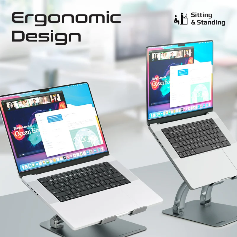 PROMATE DeskMate-7 Ergonomic Multi-Level Aluminum Laptop Stand