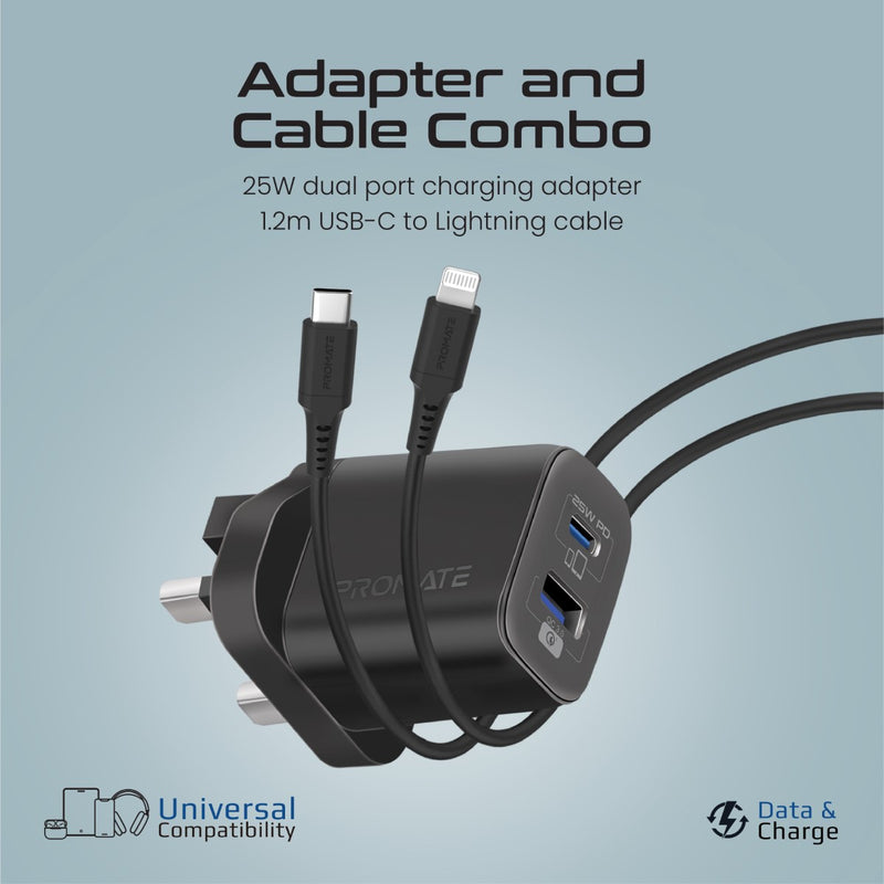 ChargeKit-25PDi 25W Power Delivery Dual Port Adapter with Ultra