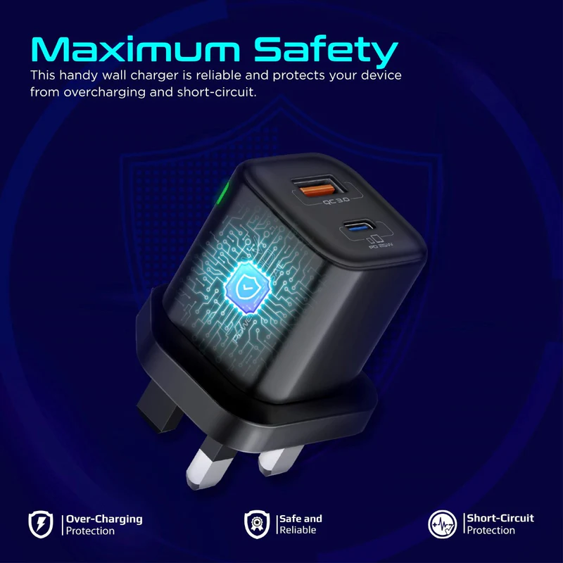 PROMATE PowerPort25AC.25W High Speed Wall Charger