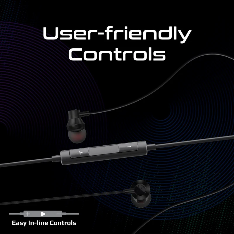 PROMATE Vibe-LT.Black MFi Certified High Fidelity In-Ear Wired Stereo Earphones