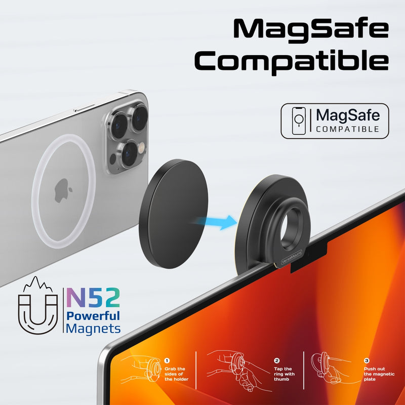 PROMATE VersaMount. MagSafe Compatible foldable Phone Stand with Monitor