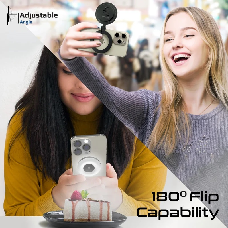 PROMATE MagHalo LED Vanity Light with MagSafe Compatible Phone Mount