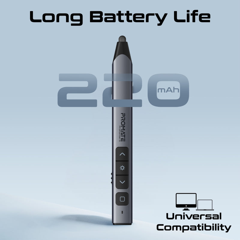 PROMATE ProPointer-S 2.4GHz Stylus and Wireless Presenter with Presentation