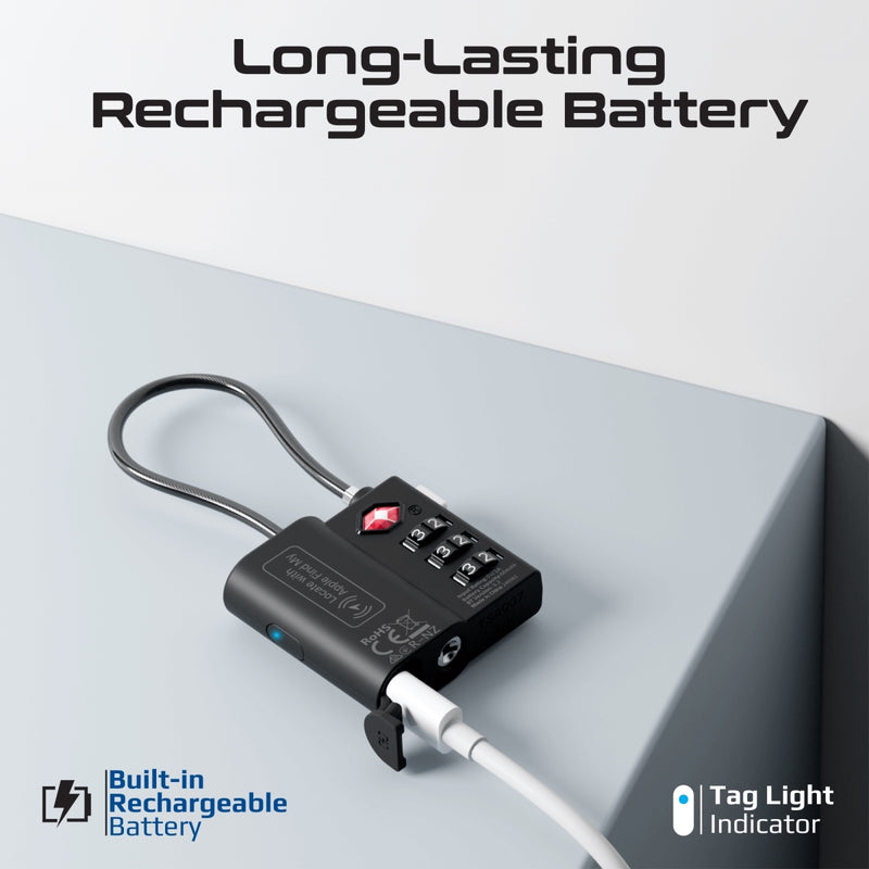 PROMATE TagLock Smart TSA Luggage Lock with Tracking feature