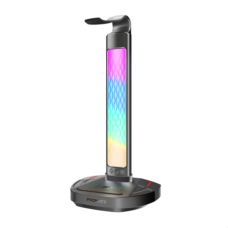 FortX Multifunction Headset Stand with Wireless Charger