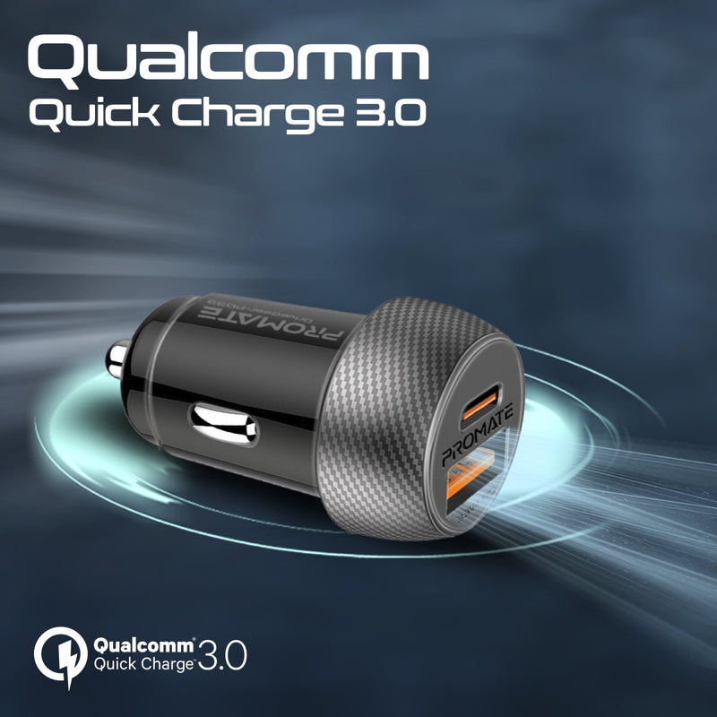 PROMATE DriveGear-33Ci High Speed Compact Car Charger with 33W Power