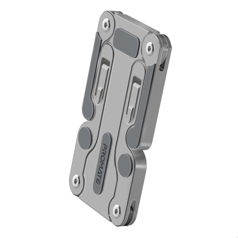 PROMATE FoldiX.Grey Multi-Level Pocket Size Folding Aluminum Laptop Stand