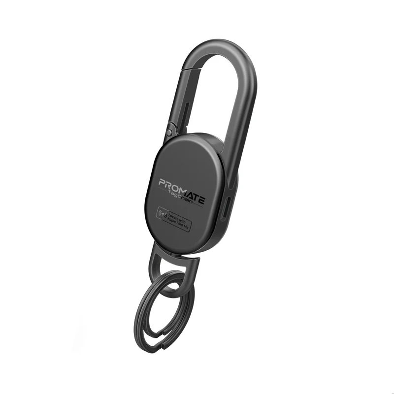 PROMATE TagChain.Titanium Smart Carabiner Keychain with Tracking feature