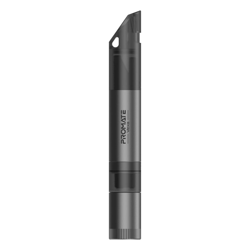 PROMATE Vexa 4-in-1 Car Safety Gadget with Safety Hammer, LED Light, Cutter, and Whistle.