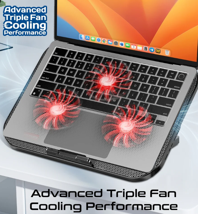 PROMATE AirBase-2 Height Adjustable Ergonomic Laptop Cooling
