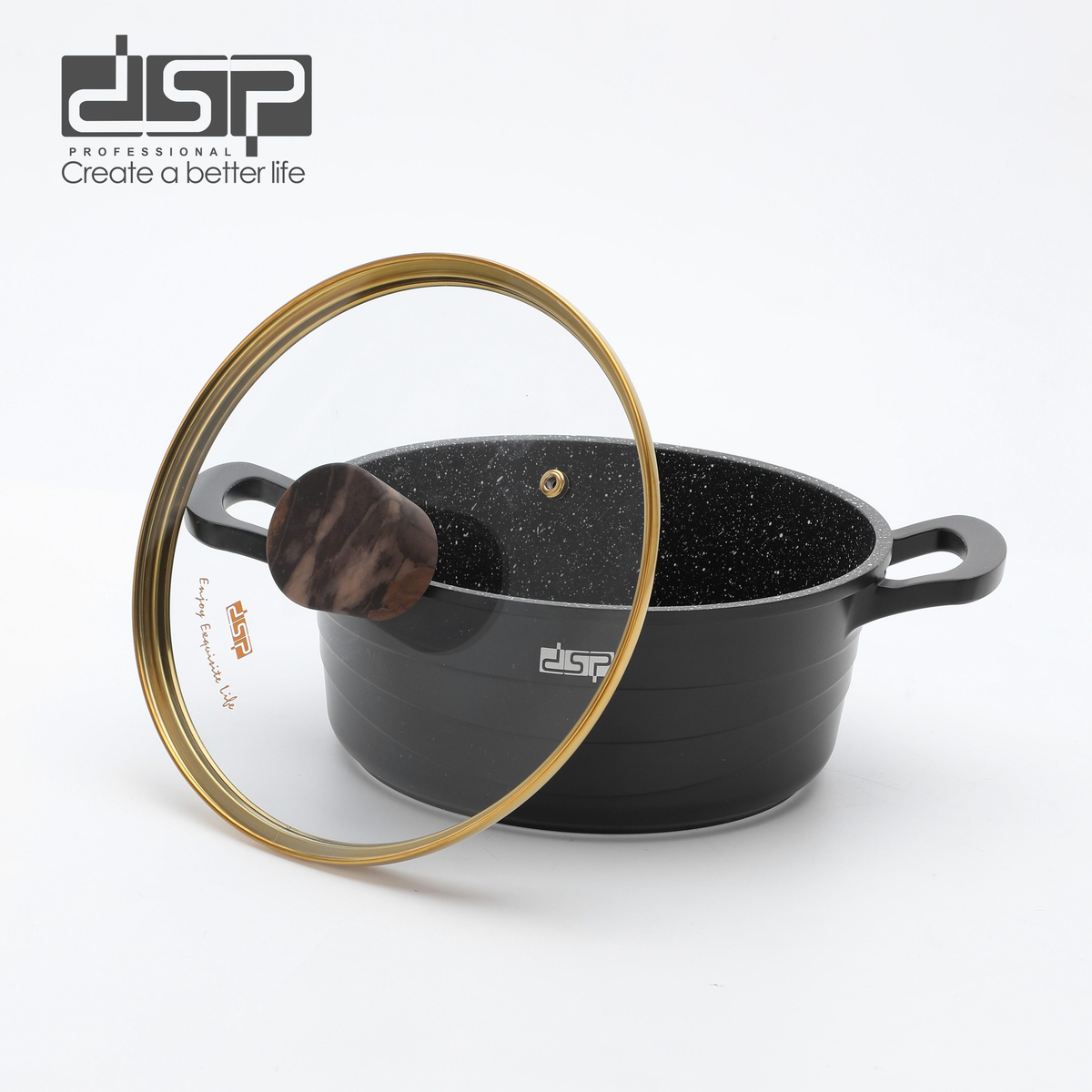 DSP Professional Cookware Set Household Cooking Pot Casserole Soup Pot 15-piece Combination CA018-S02