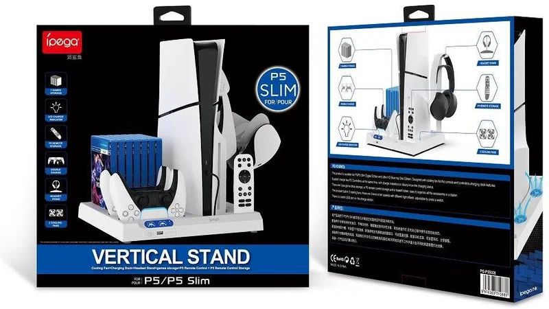 iPega PG-P5S028 All-in-One Charging Stand with Cooling for Sony PlayStation 5/5 Slim
