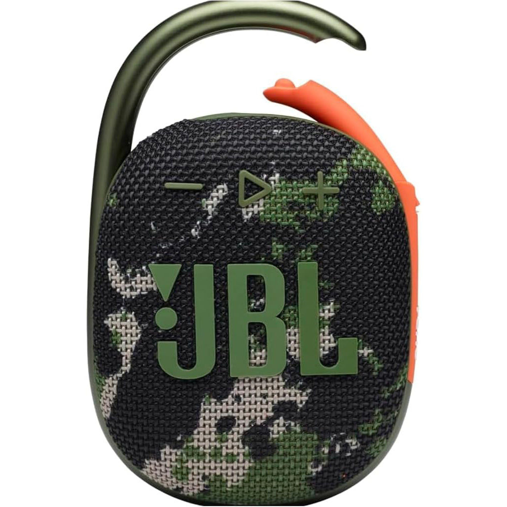 JBL Clip 4 Portable Bluetooth Speaker with Integrated Carabiner 10H Playtime – Multiple Colors