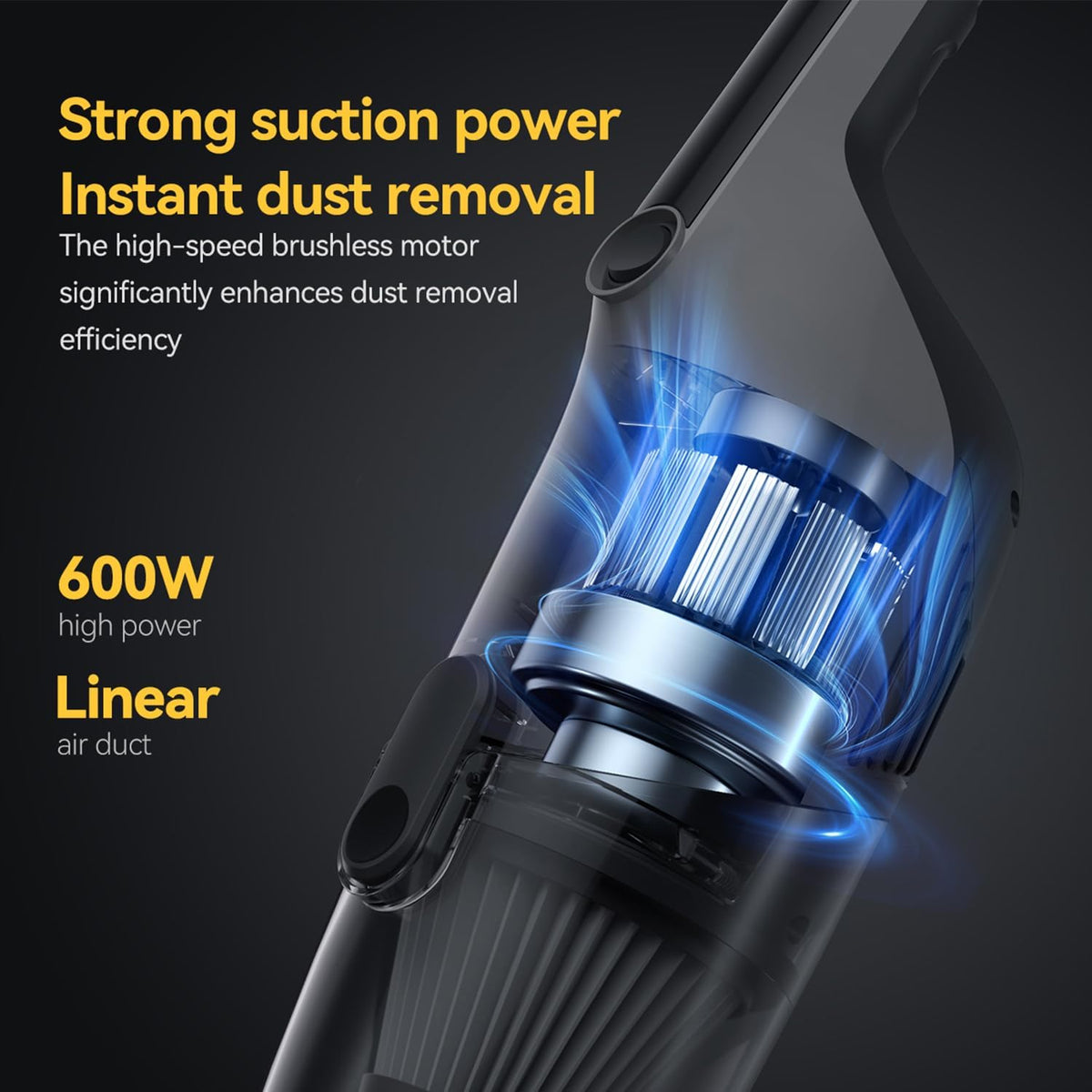 مكنسة كهربائية DEERMA DX 120C (رمادي)