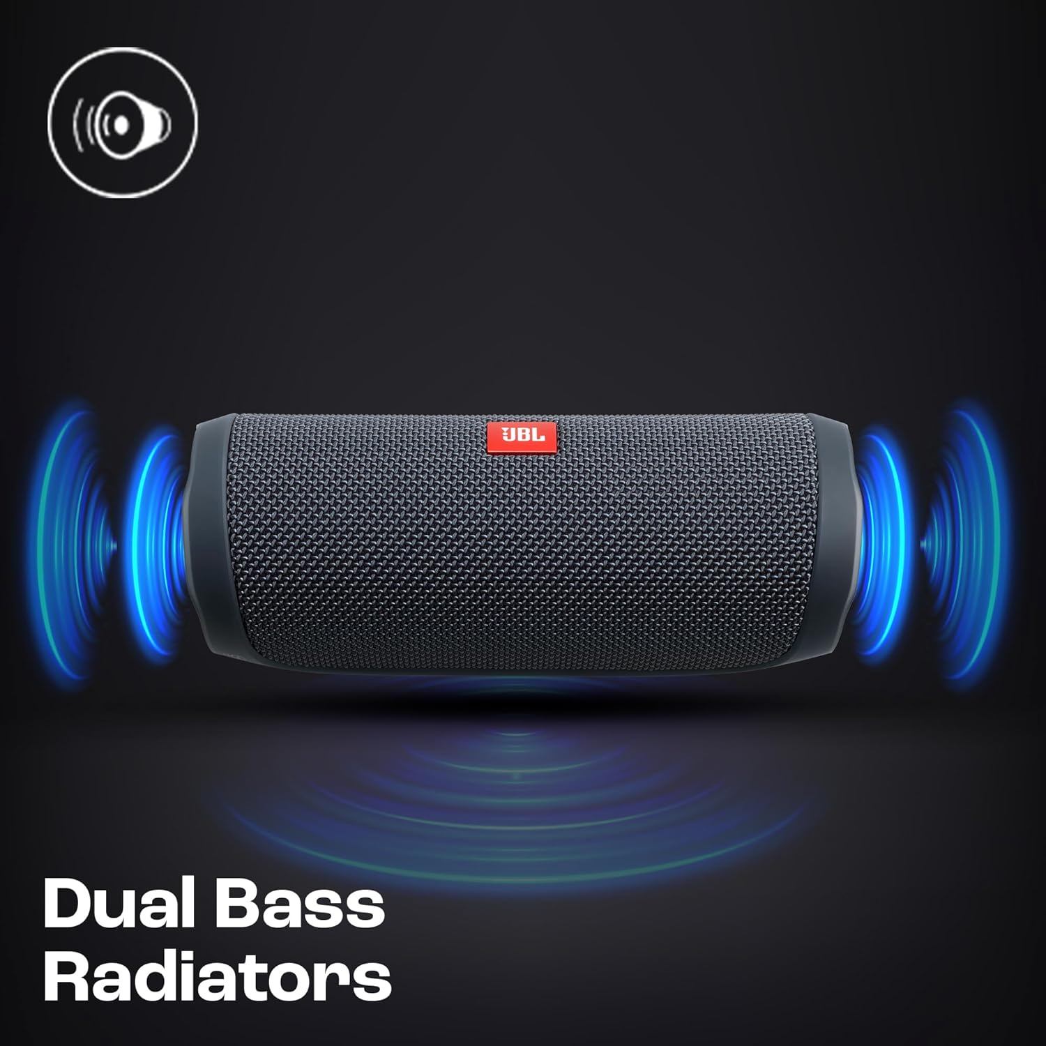 JBL Flip Essential 2 Portable Bluetooth Speaker 20W IPX7 Waterproof – Gray