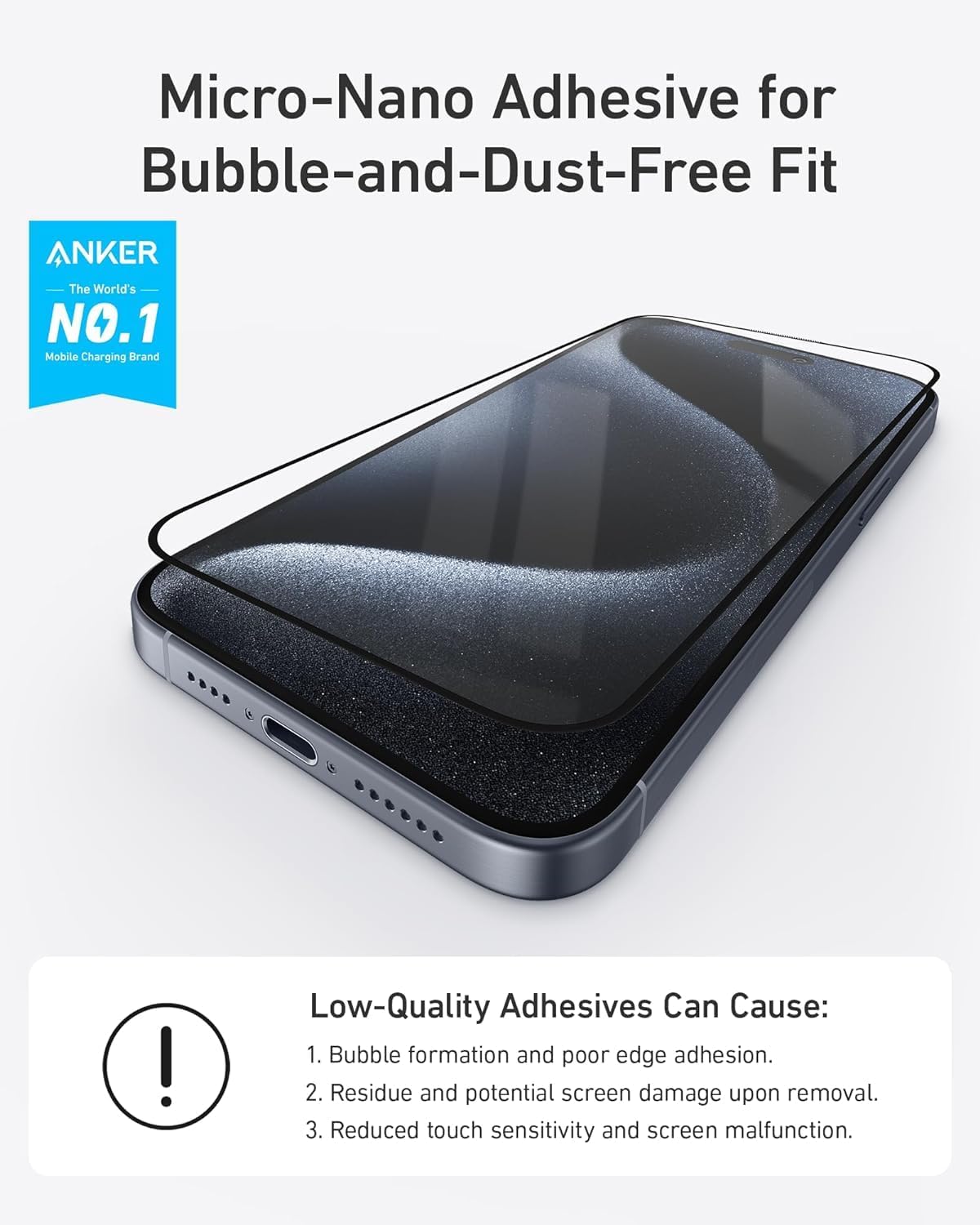 Anker 15 Pro Max Anti-Spy Screen Protector-A72C9H01