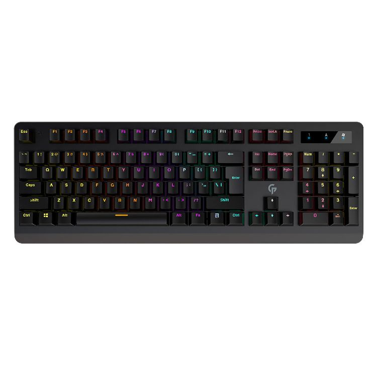 Porodo Gaming Wired Mechanical Gaming Keyboard with Gateron Pro Switch (Red) - Black