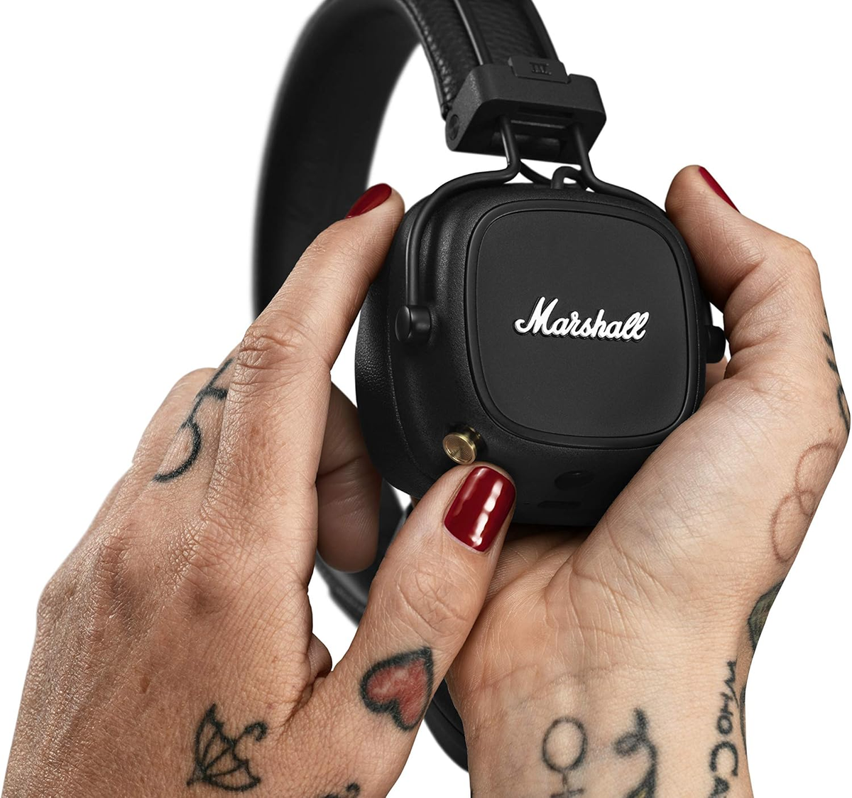 Marshall Major Wireless Headphones Bluetooth (Black) 80+ HOURSE OF WIRELESS PLAY TIME