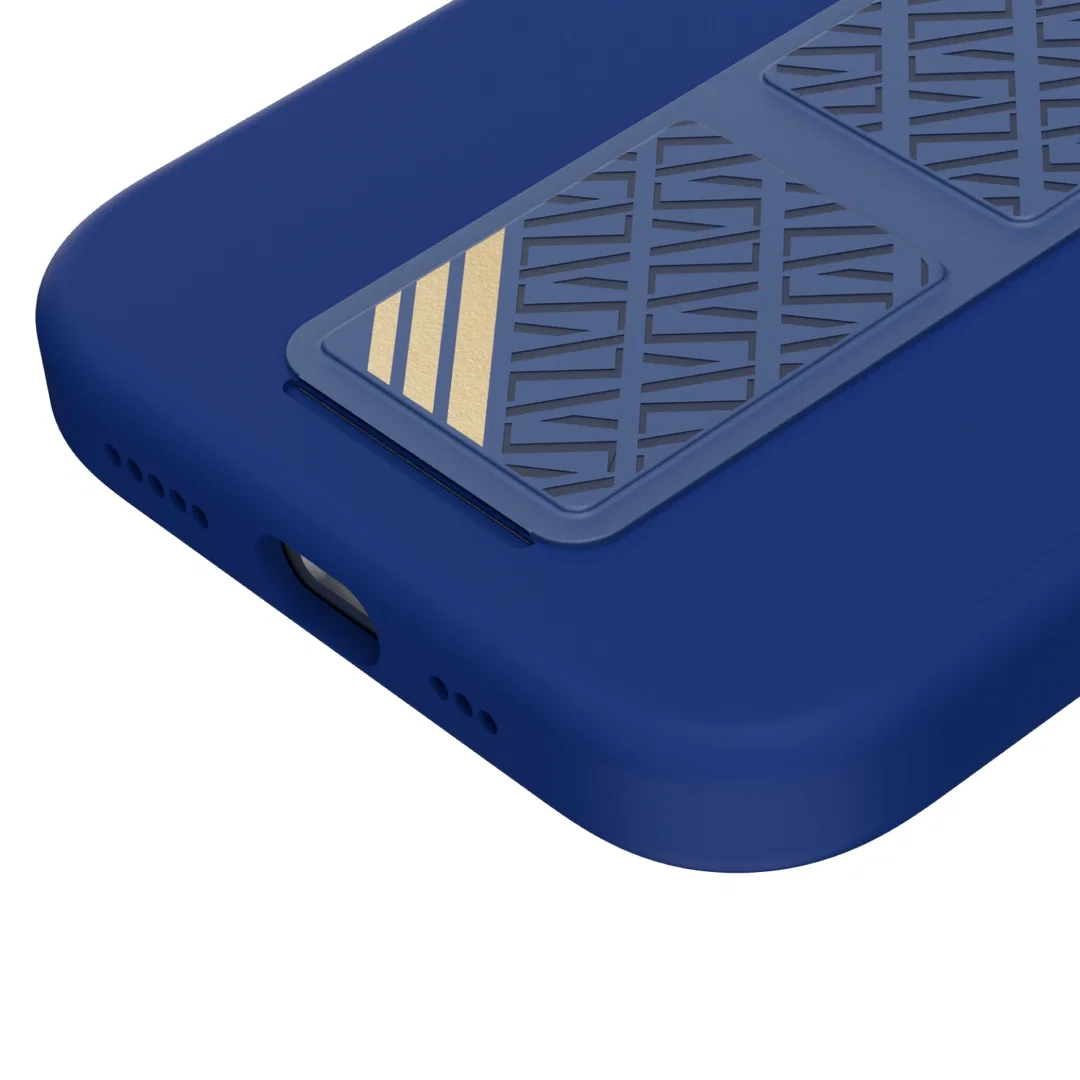 Levelo Morphix Silicone Case With Silicone Grip For iPhone 15 Pro - Deep Blue