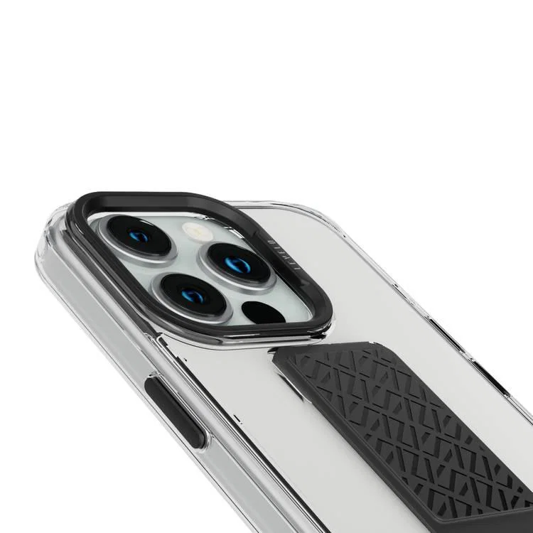 Levelo Morphix Clara Grip Case For iPhone 15 Pro - Black