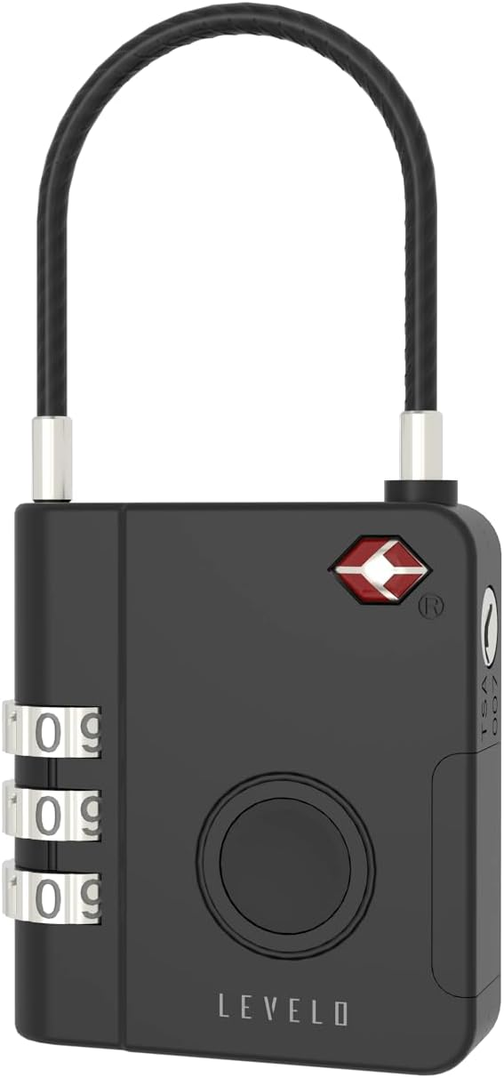 Levelo TabiLock TSA Luggage Lock With Built-In Find My - Black