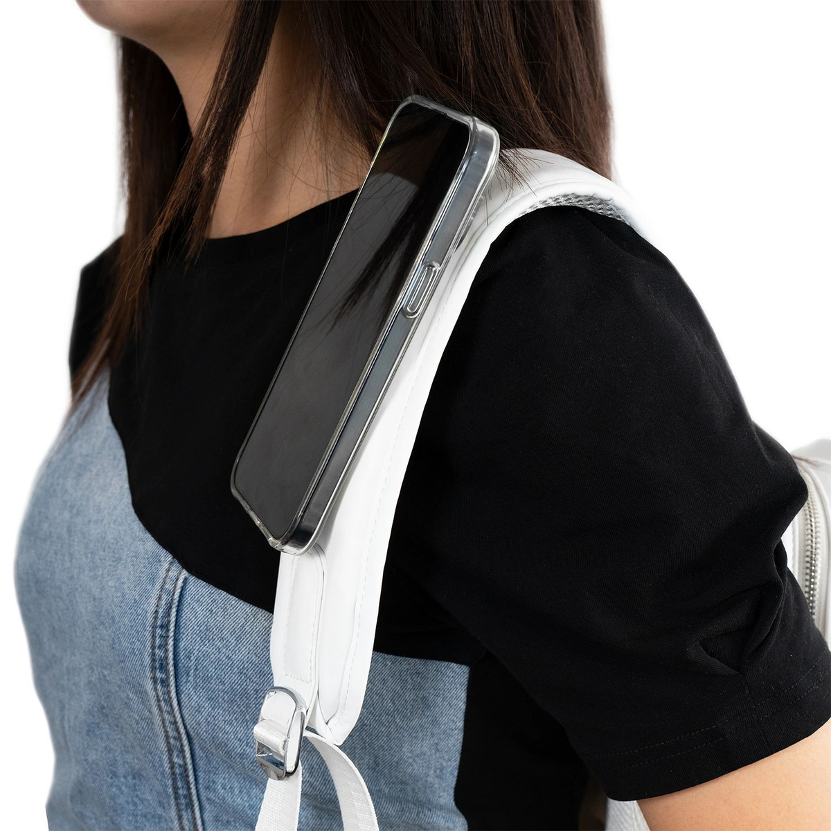 Levelo Albino Ladies Backpack - White