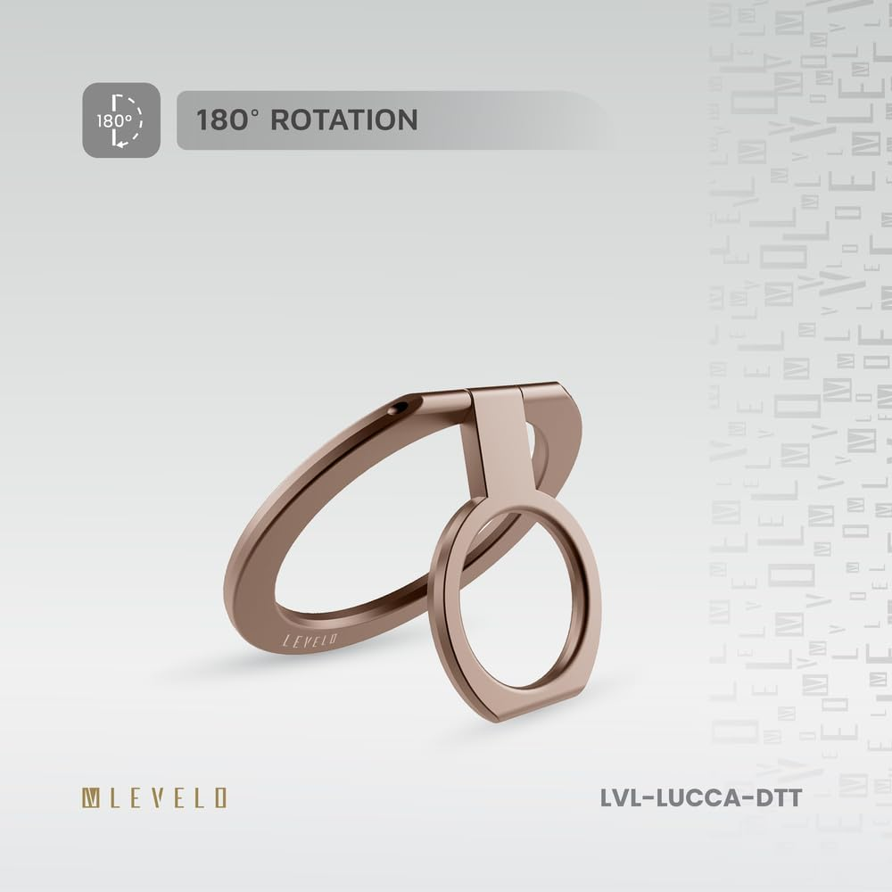 Levelo Lucca Magsafe Phone Ring Holder - Desert Titanium