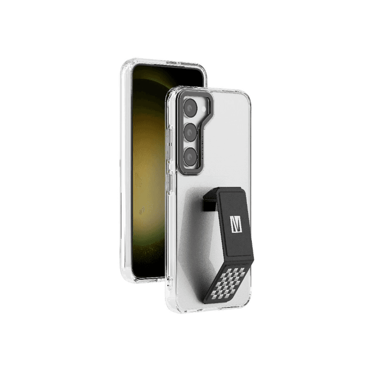 Levelo Morphix Clara S23 Pro Gripstand Back Case - Black