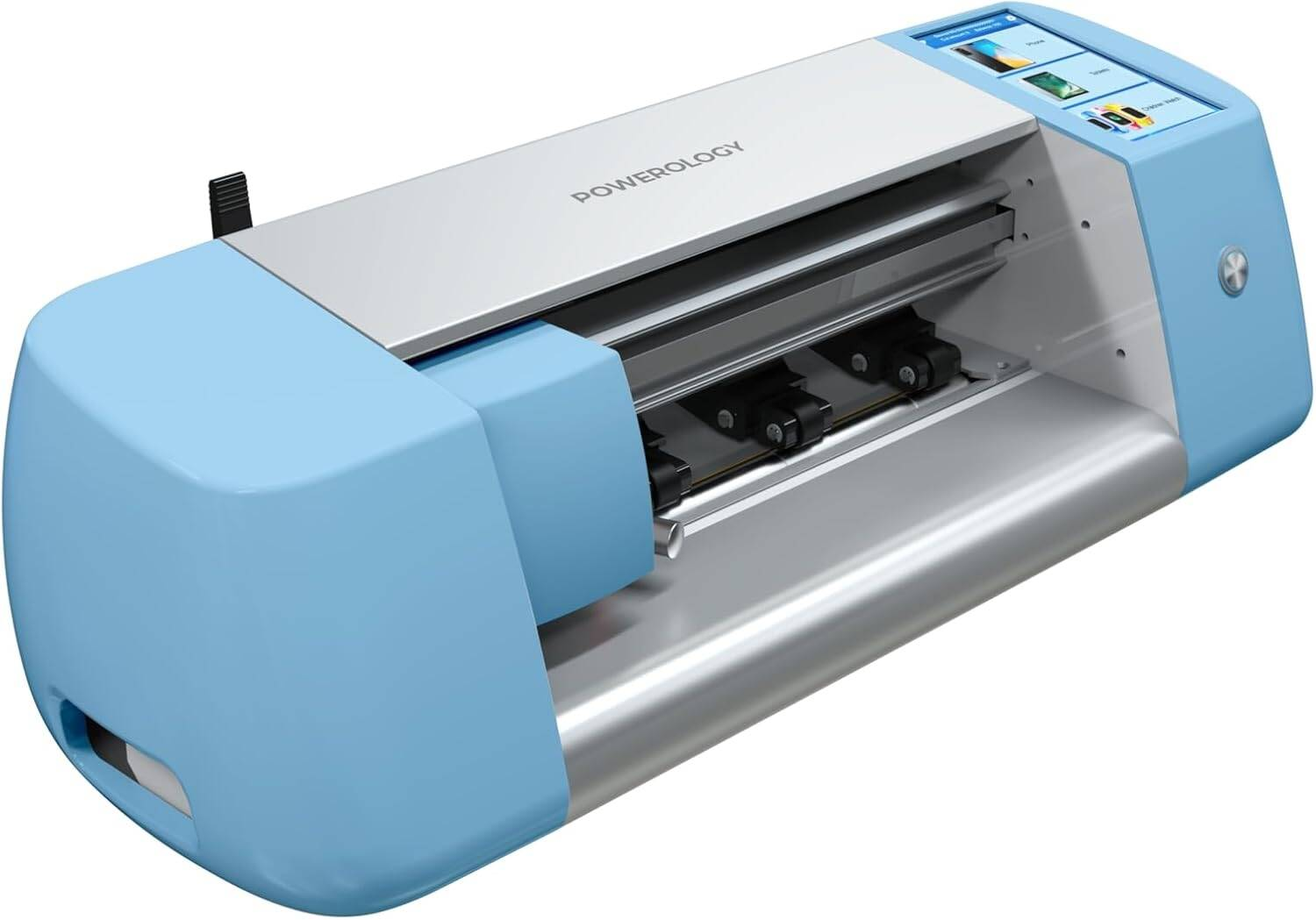 Powerology Intelligent Universal Screen Protector Cutting Machine 100W - Light Blue