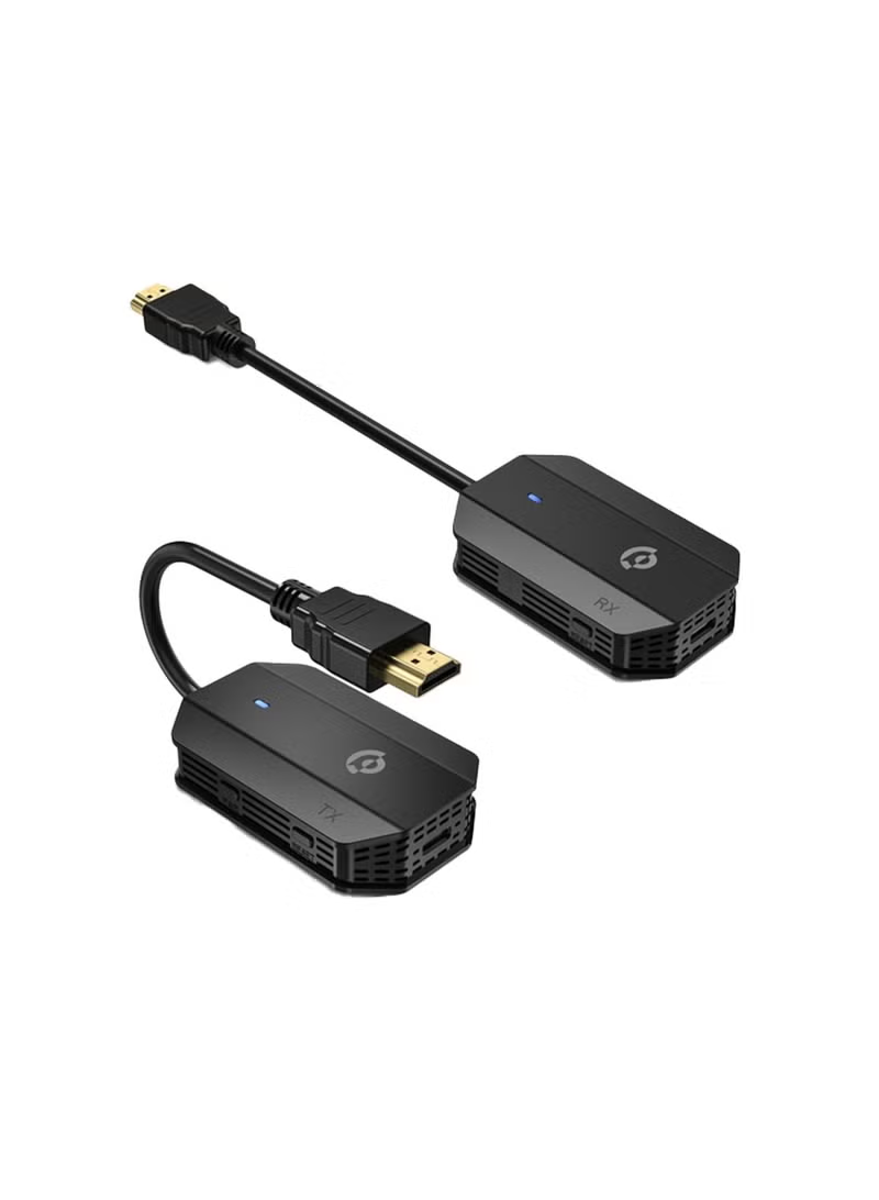 Powerology Wireless HDMI Mirroring Adaptor Pair with USB-C Cable Full HD 1080P