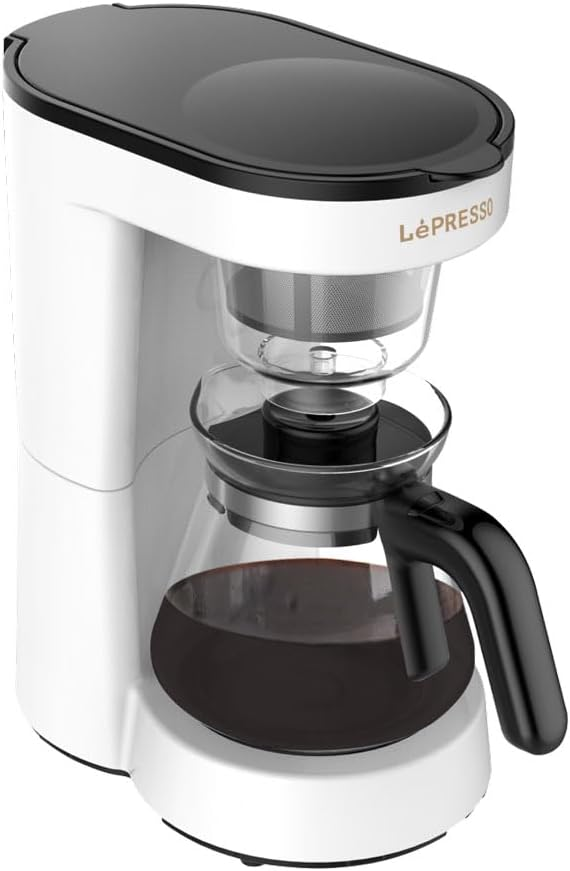 LePresso Transparent Drip Coffee Machine BS plug 0.75L - White
