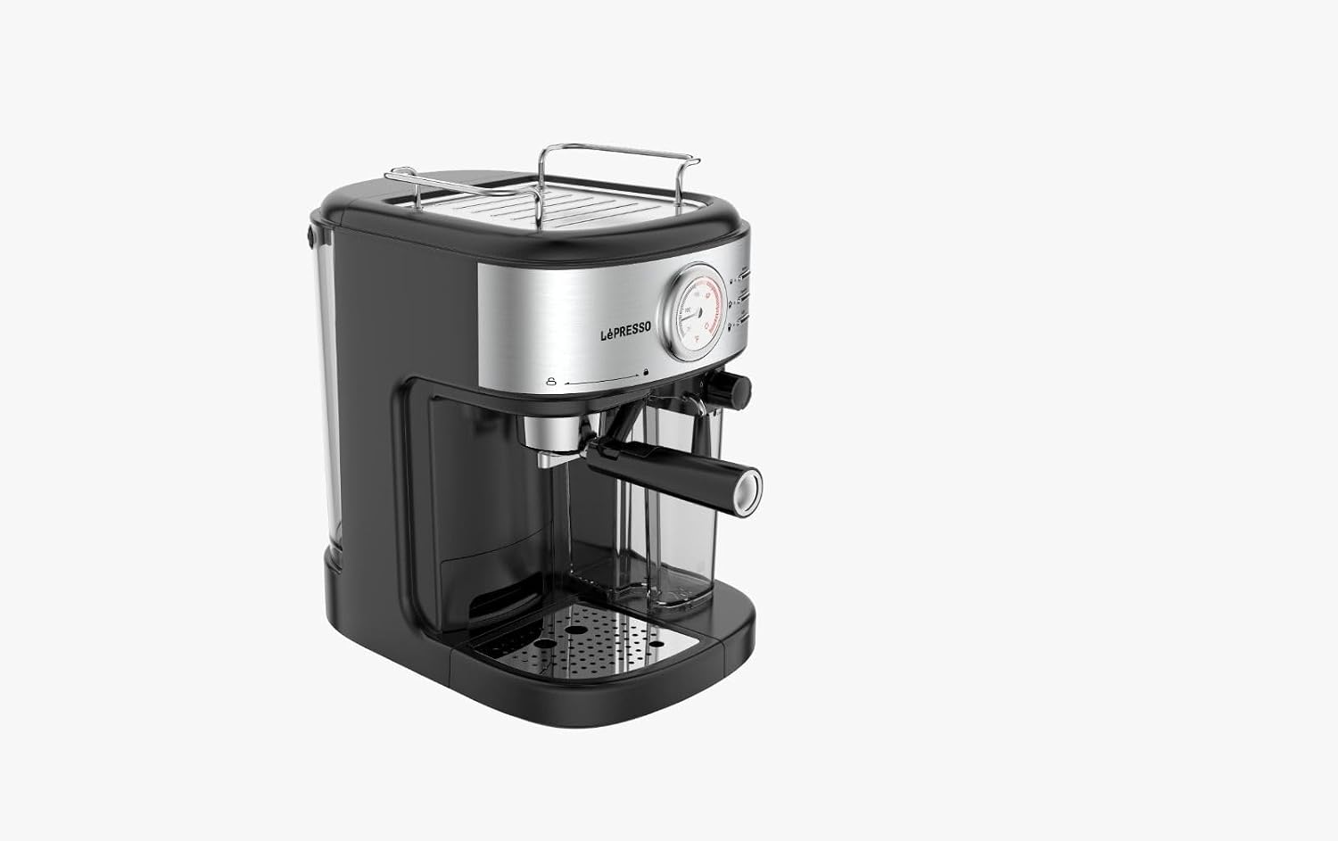 LePresso Coffee Machine 20 Bar Powerful Pressure Pump With Capsule Filter and Funnel - Black