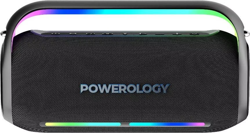 Powerology Deep Bass TWS Karaoke Speaker 150W with Mic and Remote