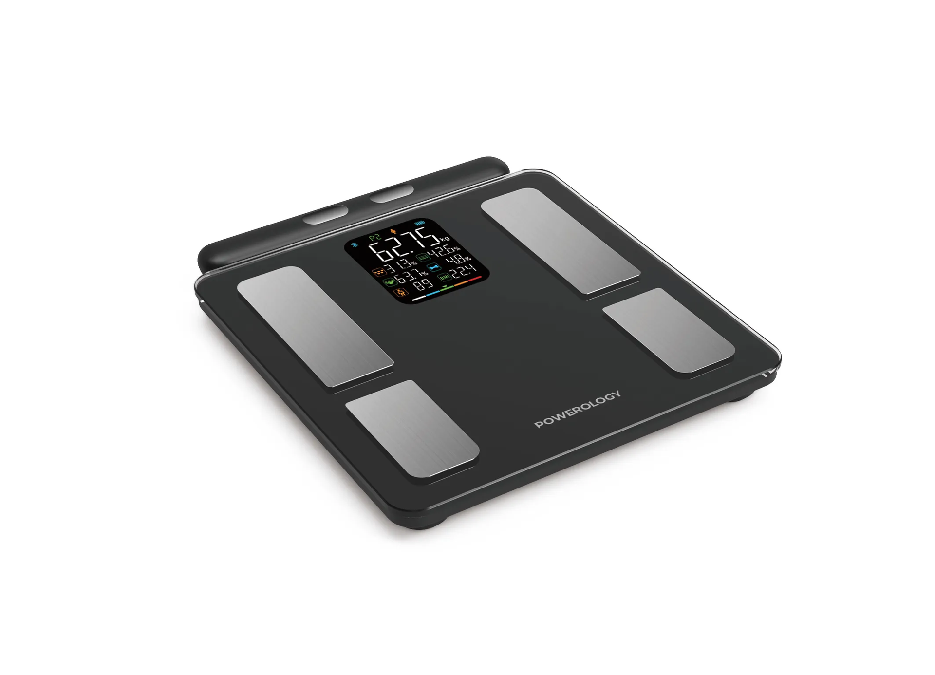 Powerology Advanced Precision 8-Electrode Smart Body Analyzer with Digital Screen Display