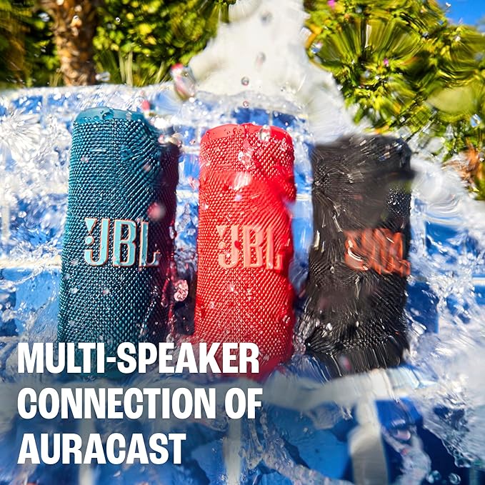 سماعة JBL Grip المحمولة بتقنية Bluetooth مع إضاءة محيطية وصوت JBL Pro – أسود