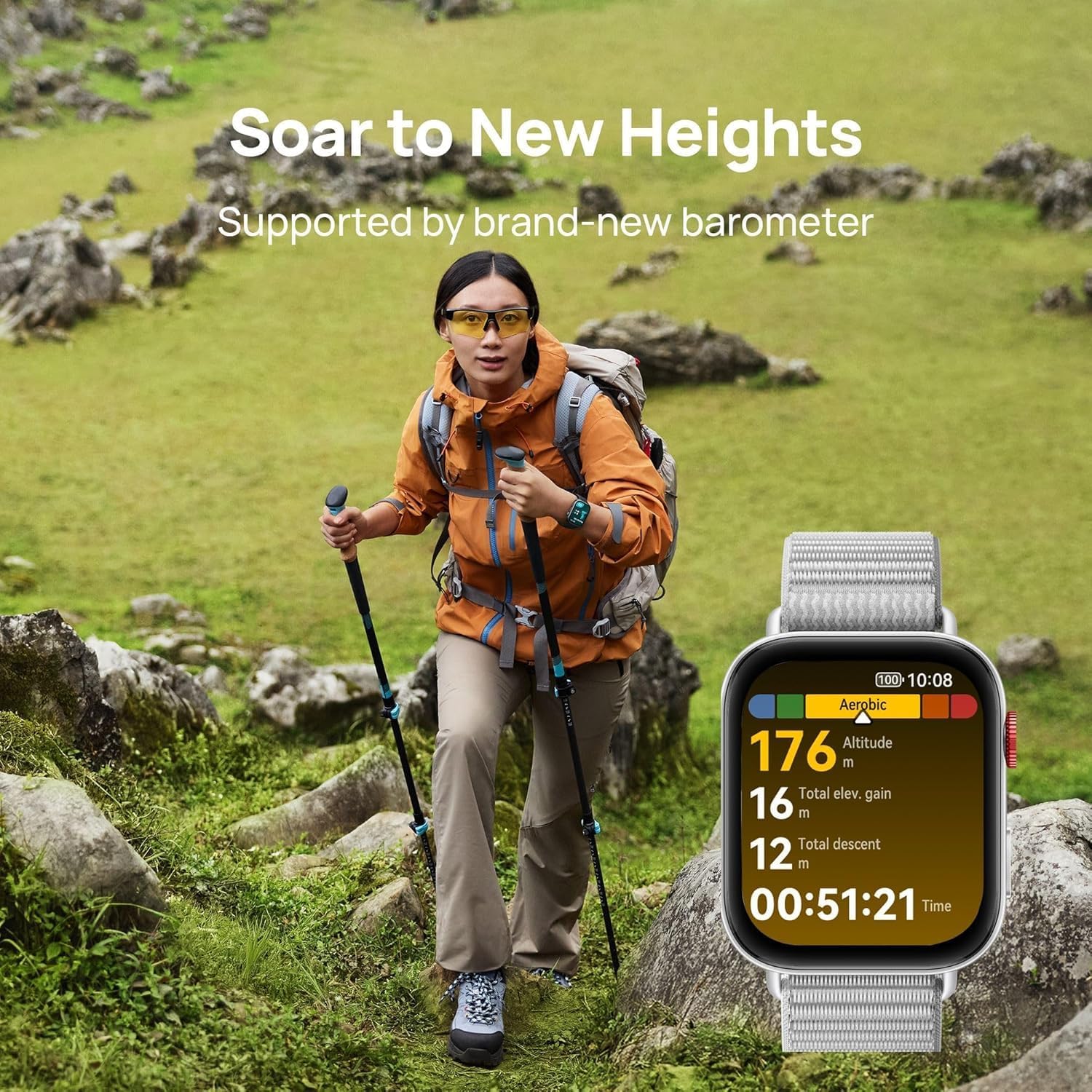 Huawei Watch Fit 4 Smart Watch GPS Fitness Tracker – Black / Purple / White