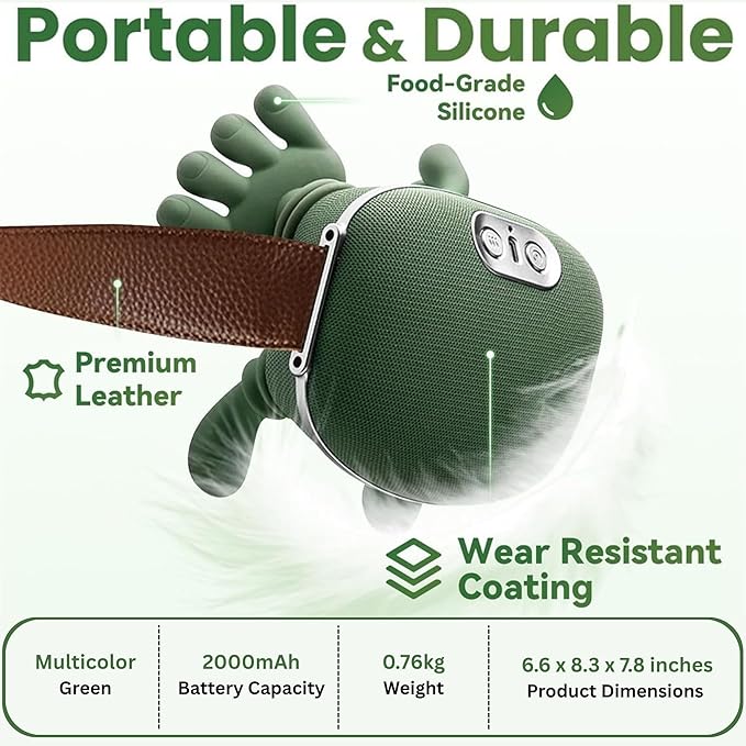 Portable Smart Neck & Shoulder Massager with Heat Therapy – Deep Kneading 5-Finger Massage Pillow