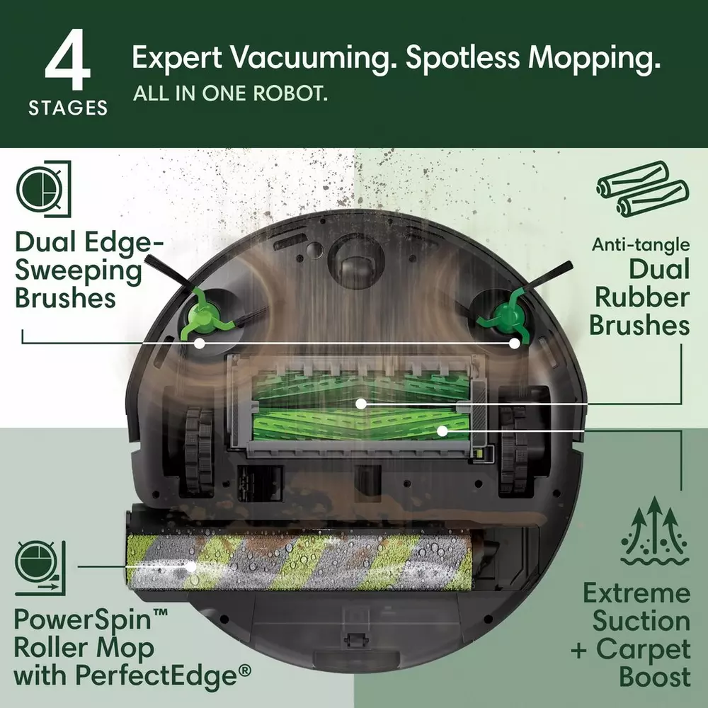 iRobot Roomba Max 705 Robot Vacuum Cleaner Combo with Mop + AutoWash Dock