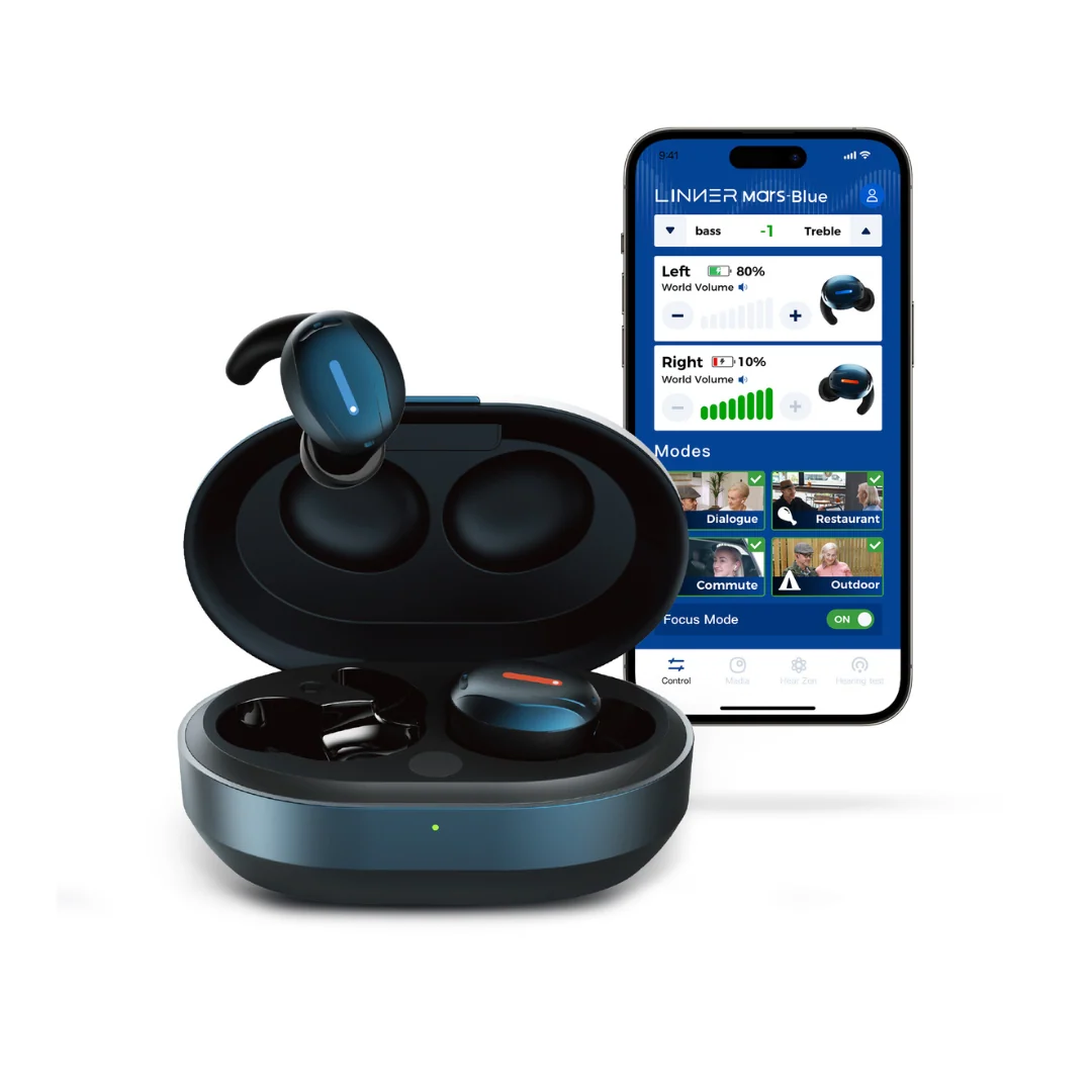 LINNER Mars OTC Hearing Aids with Noise&Feedback Model - B310