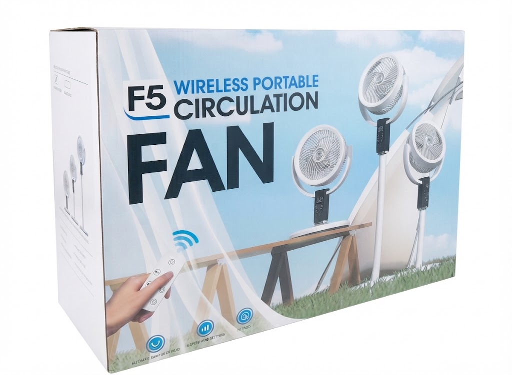 TORIMA WIRELESS PORTABLE CIRCULATION FAN M: F5 WHITE