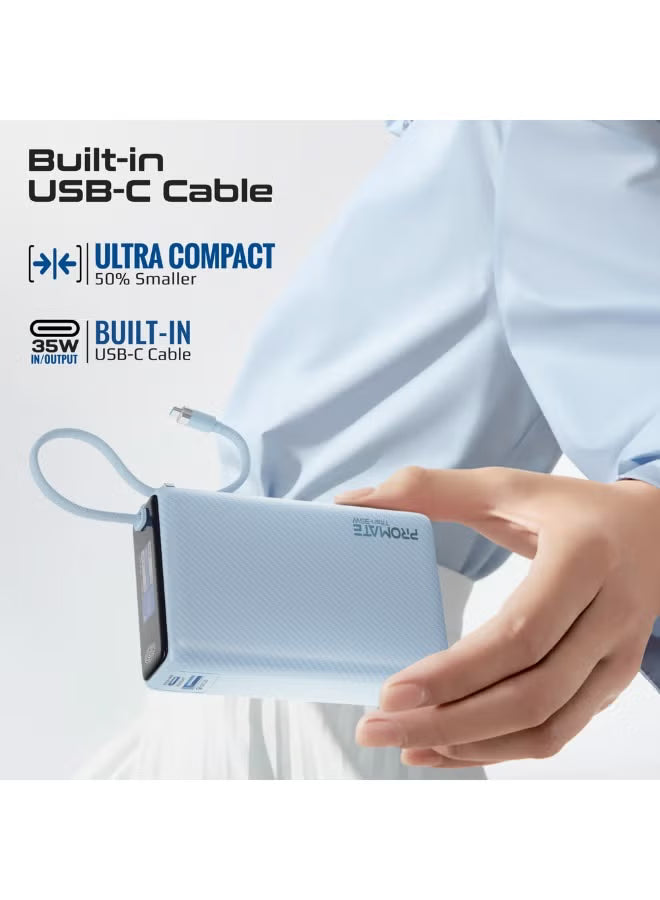 PROMATE Titan-35W باور بانك بسعة 20000mAh مع مخرج إجمالي 35W و 35WPD USB-C