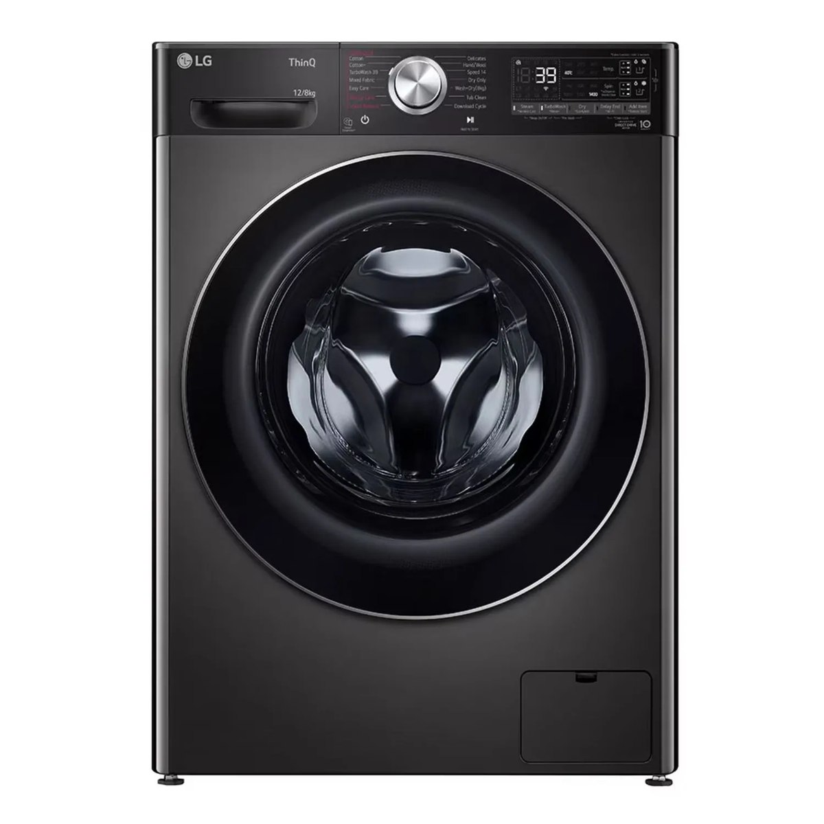 LG 12kg /8 kg Front Load Washer/Dryer AI DD™ Steam TurboWash F4V9BDP2EE