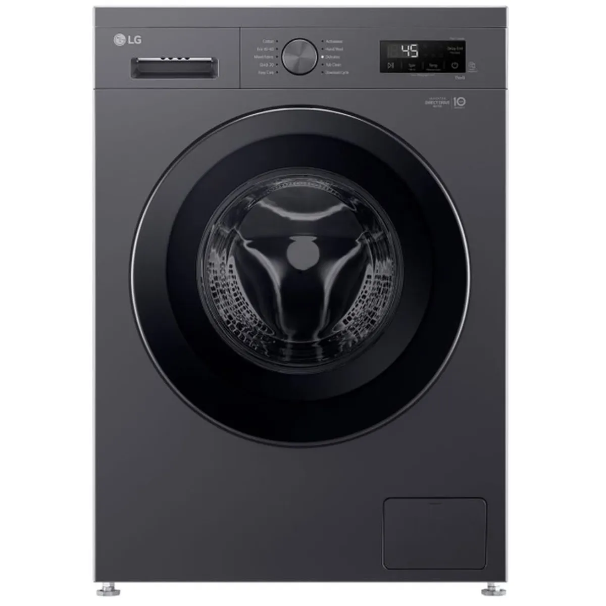 Washing Machine Lg 8 Kg Front Load With Steam Technology & 6 Motion Dd F2Y1Typ6J Black