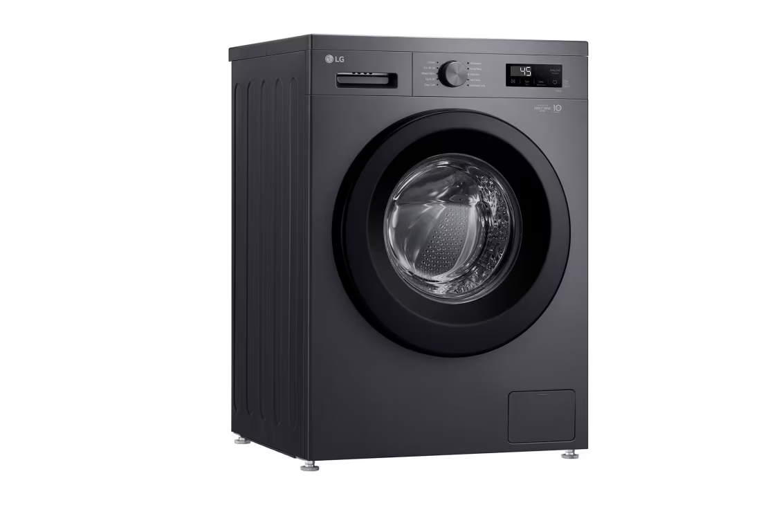 Washing Machine Lg 8 Kg Front Load With Steam Technology & 6 Motion Dd F2Y1Typ6J Black